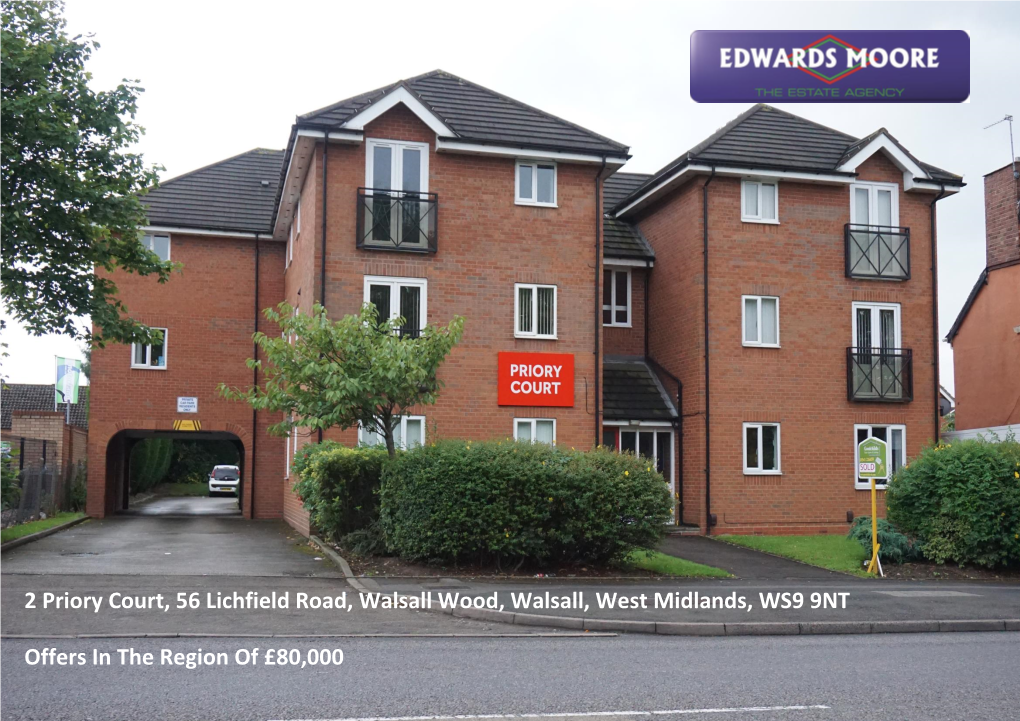 2 Priory Court, 56 Lichfield Road, Walsall Wood, Walsall, West Midlands, WS9 9NT