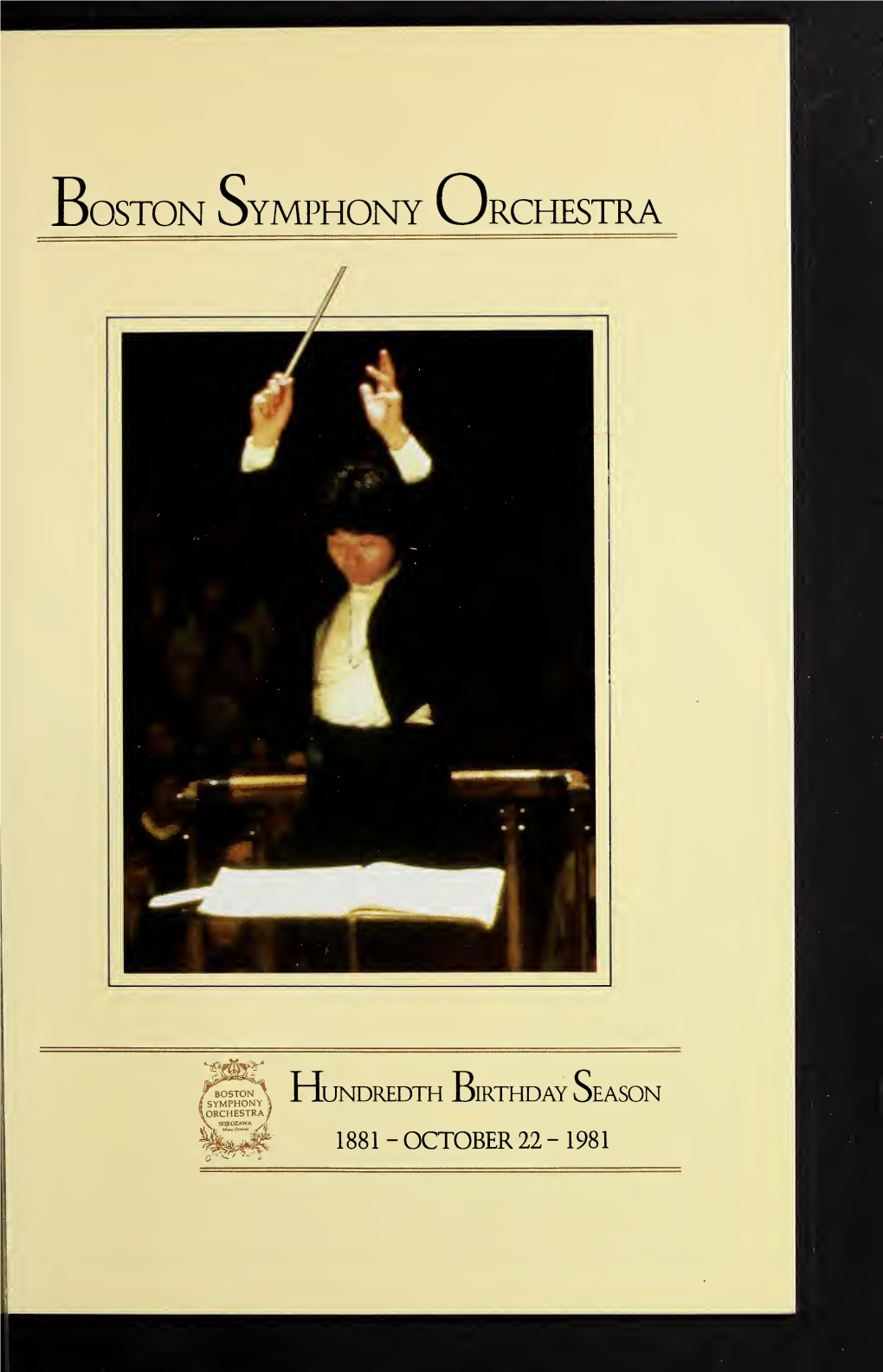Boston Symphony Orchestra Concert Programs, Season 101, 1981-1982