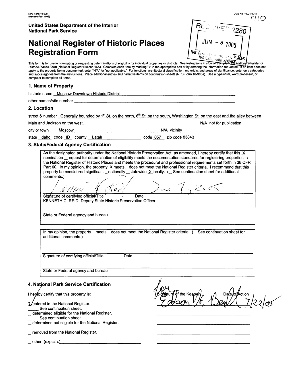 National Register of Historic Places Registration Form