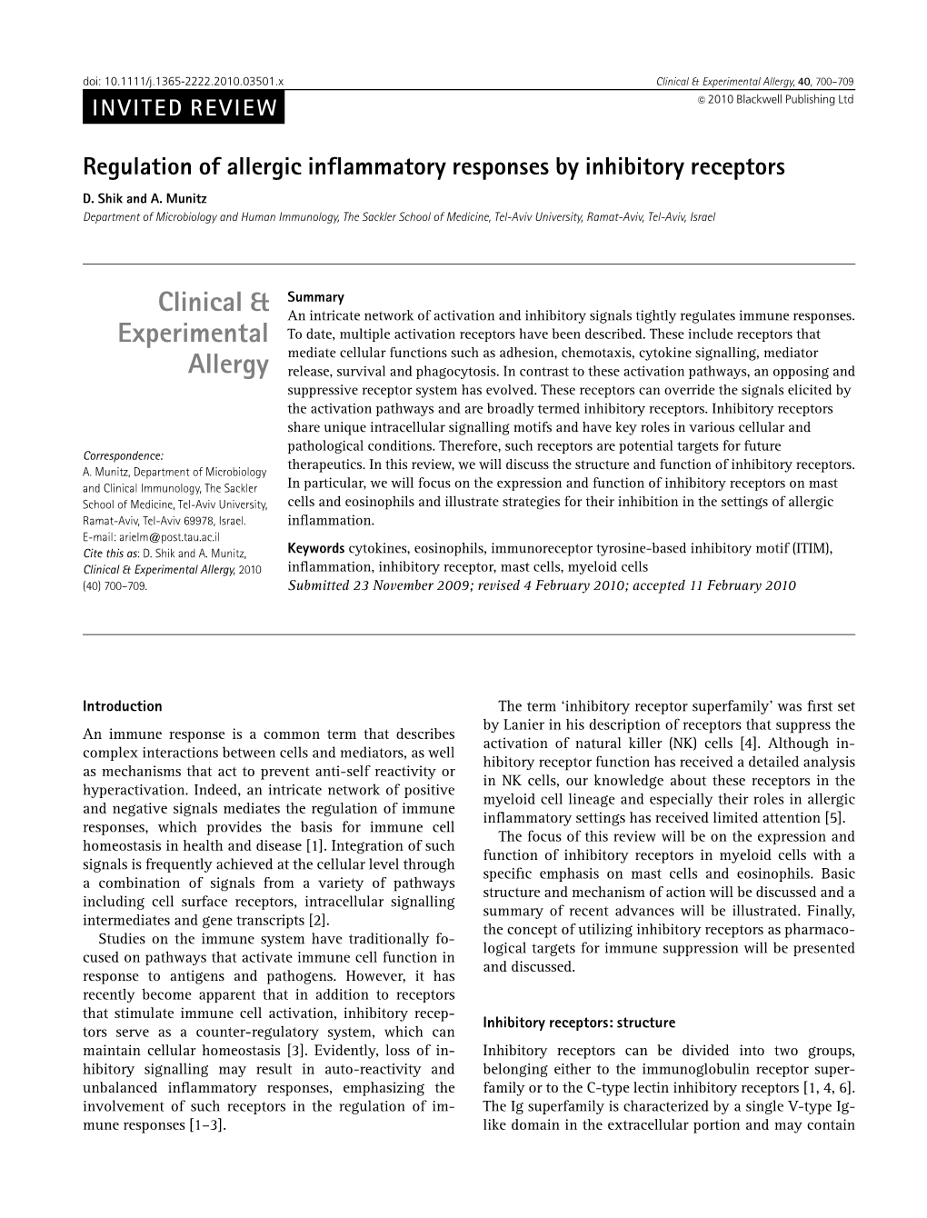 Clinical & Experimental Allergy