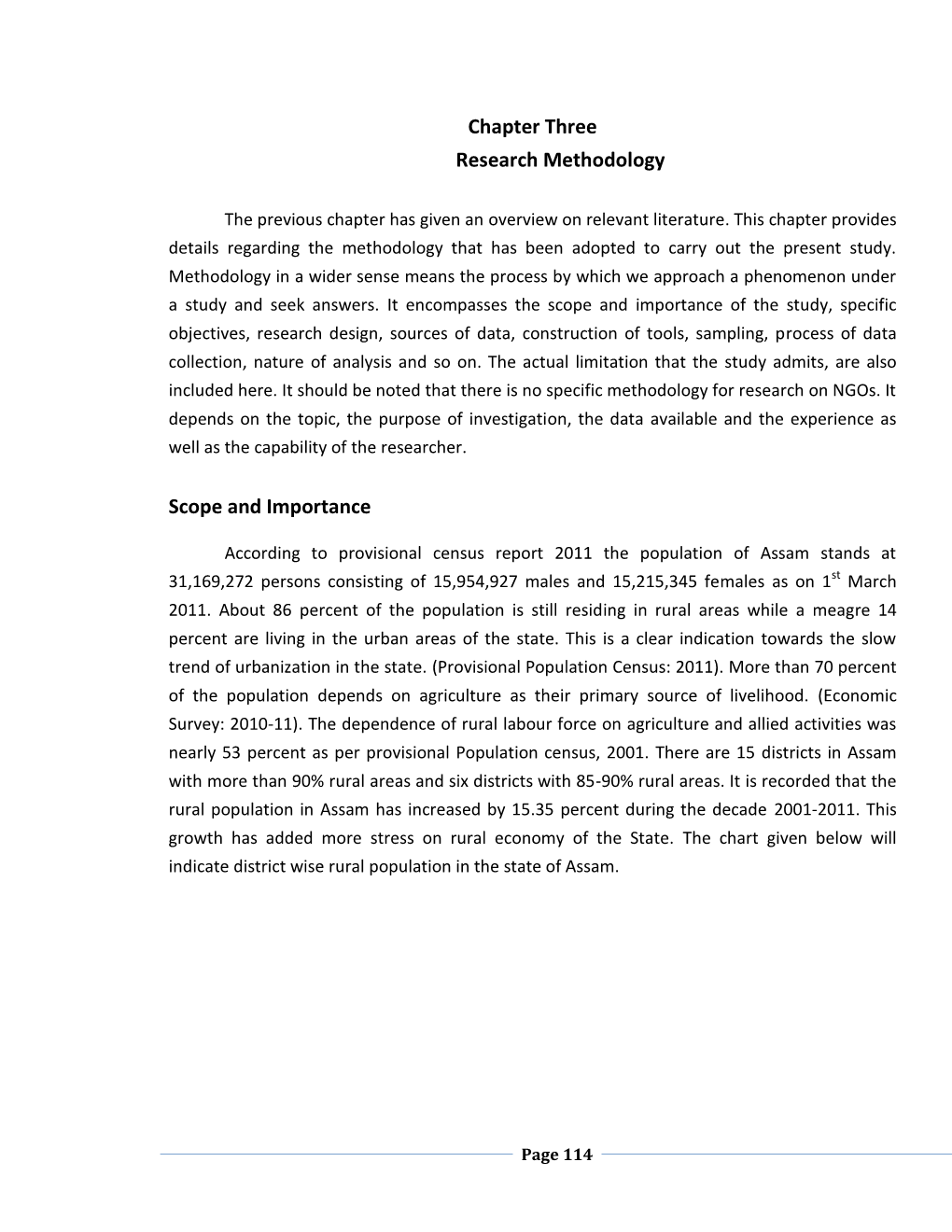 Chapter Three Research Methodology Scope and Importance