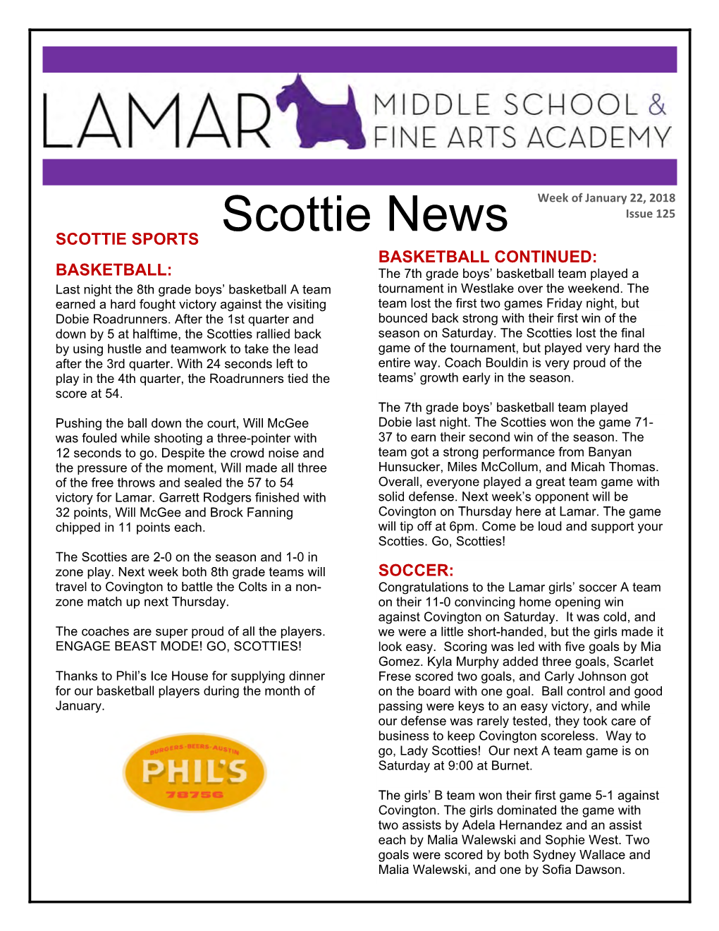 Scottie News