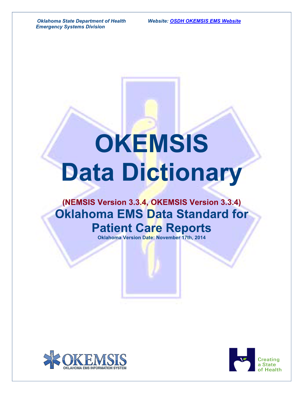 OKEMSIS Data Dictionary