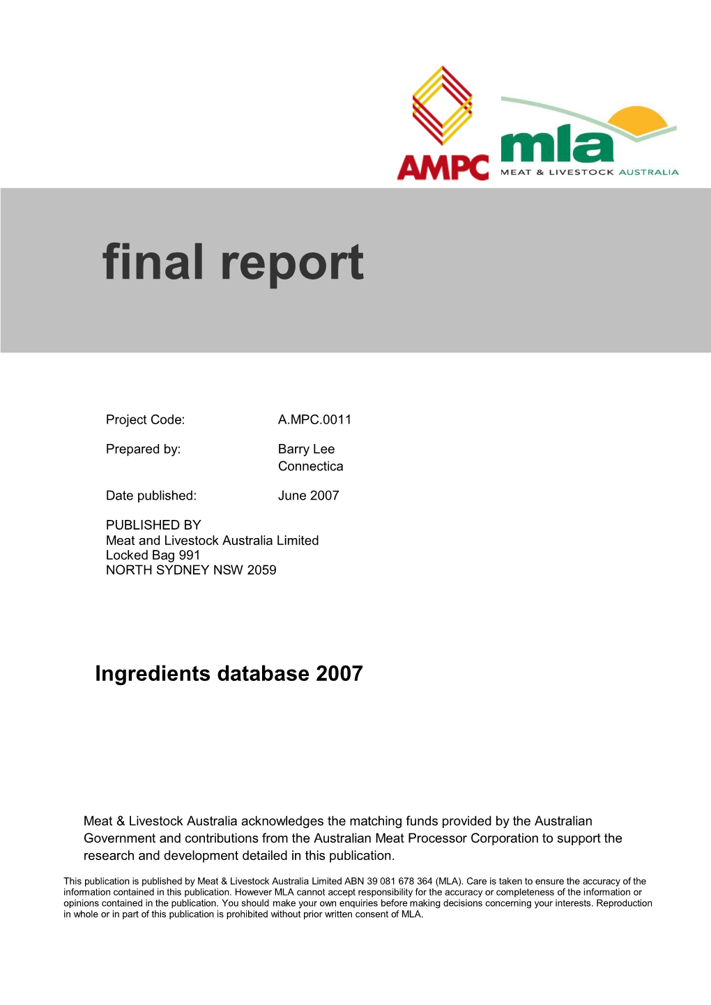 A.MPC.0011 Final Report