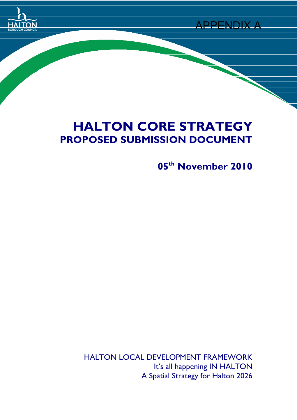 Halton Core Strategy Proposed Submission Document