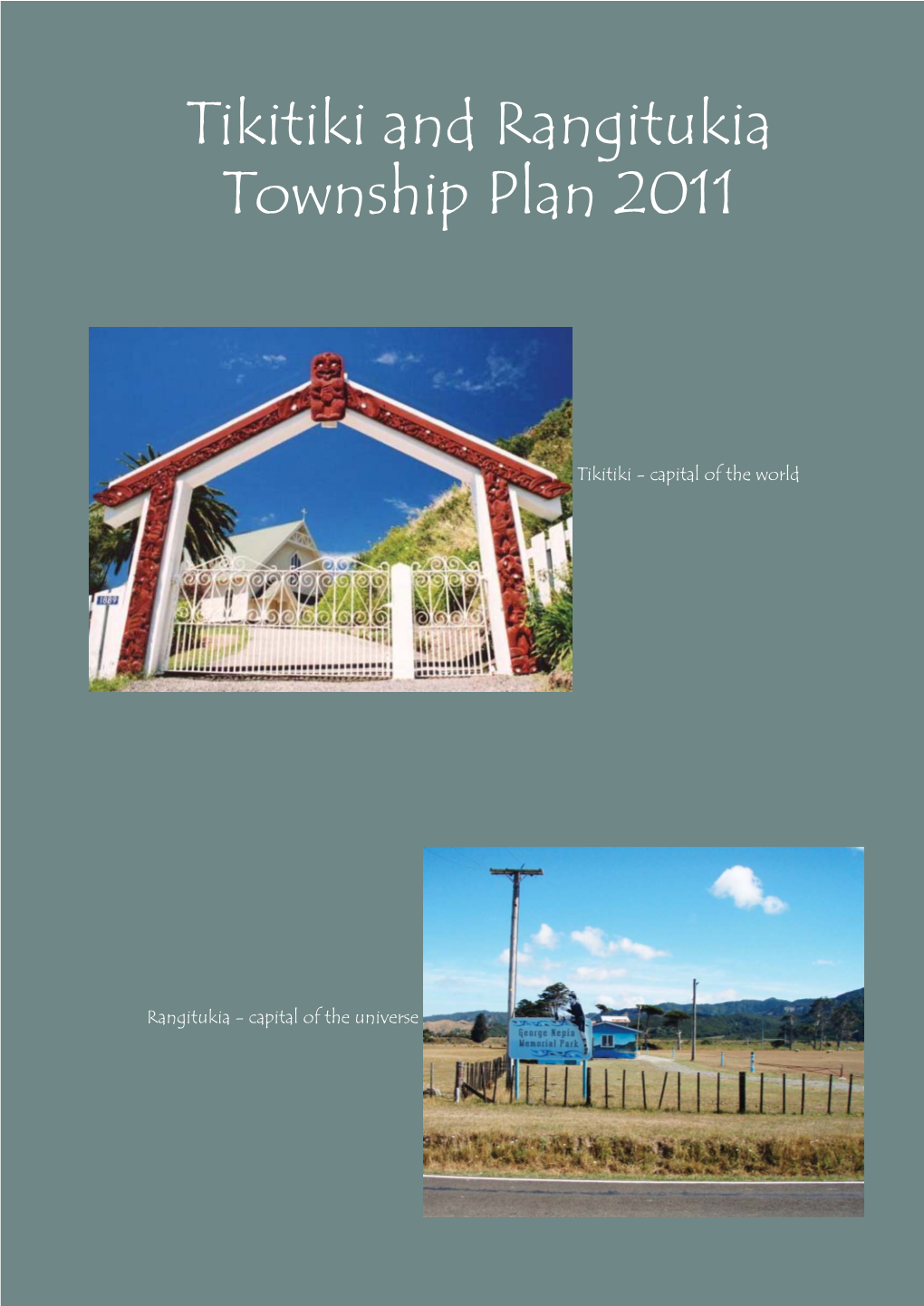 Tikitiki Rangitukia Township Plan 2010.Indd