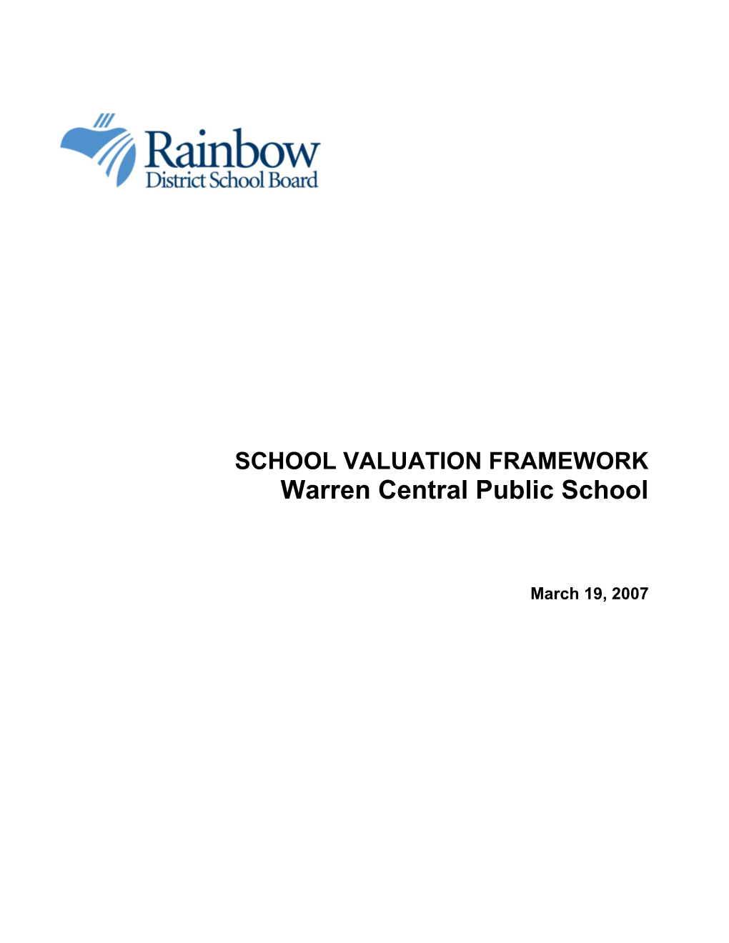 School Valuation Framework