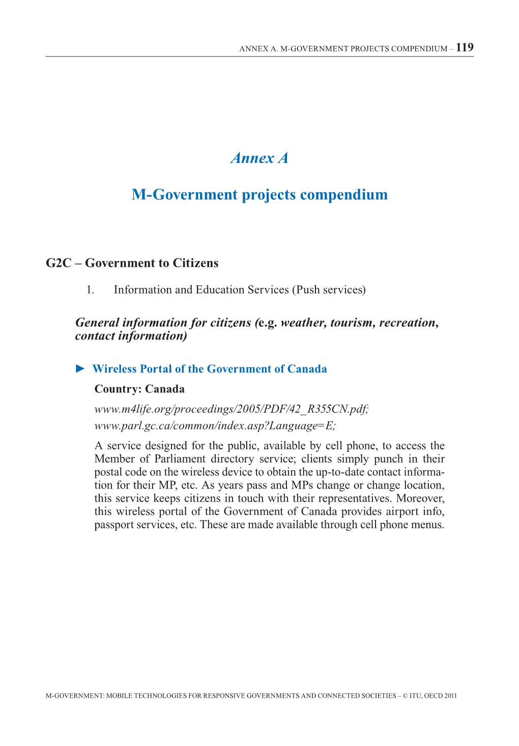 M-Government Projects Compendium – 119