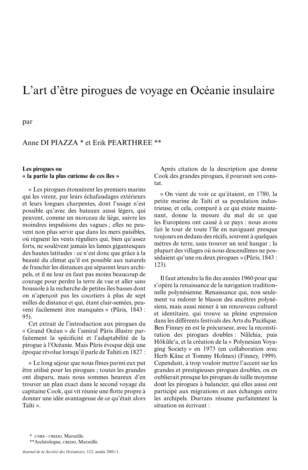 L'art D'être Pirogues De Voyage En Océanie Insulaire