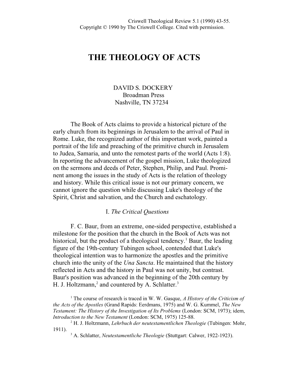 Criswell Theological Review 5 s1