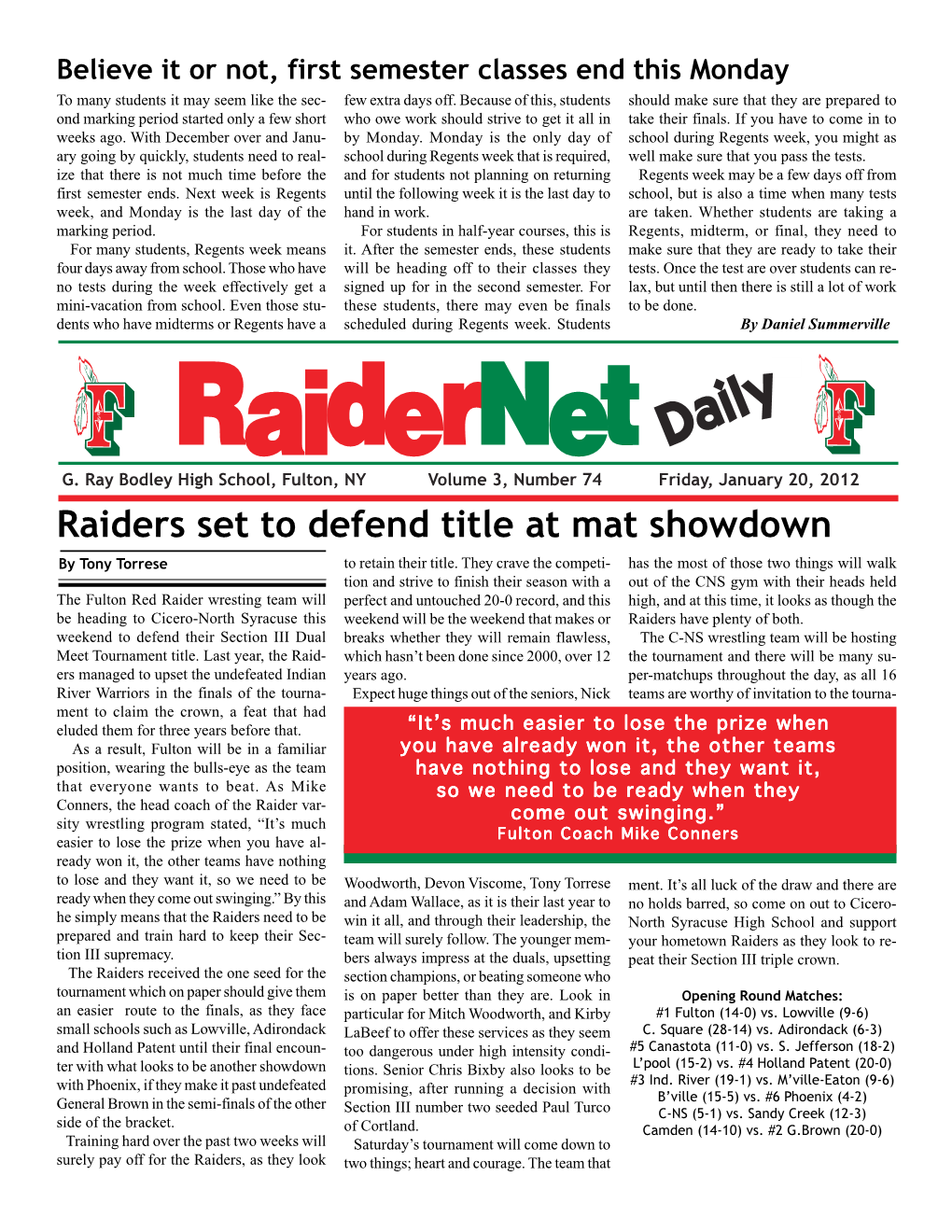To Read Raidernet Daily