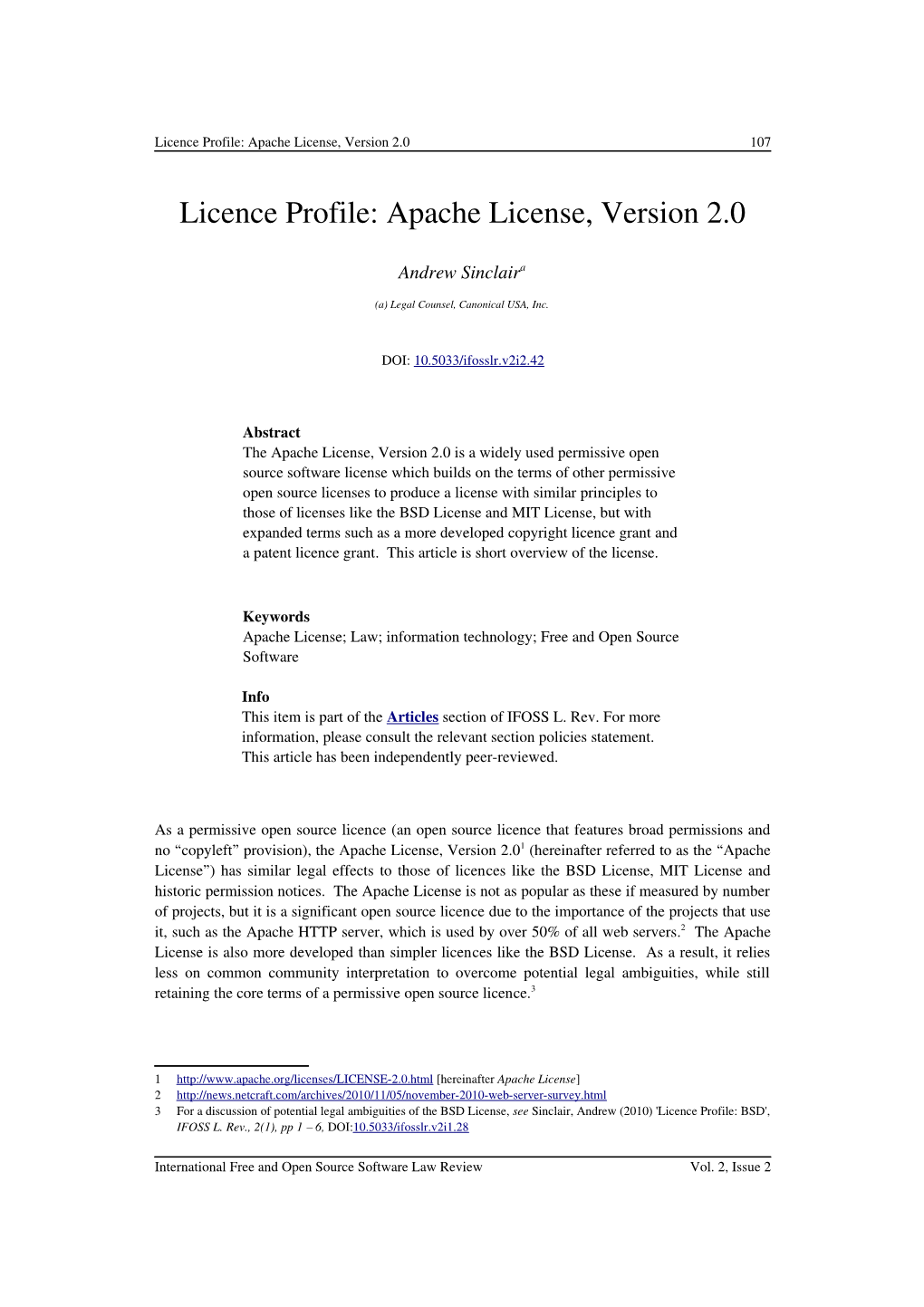 Apache License, Version 2.0 107