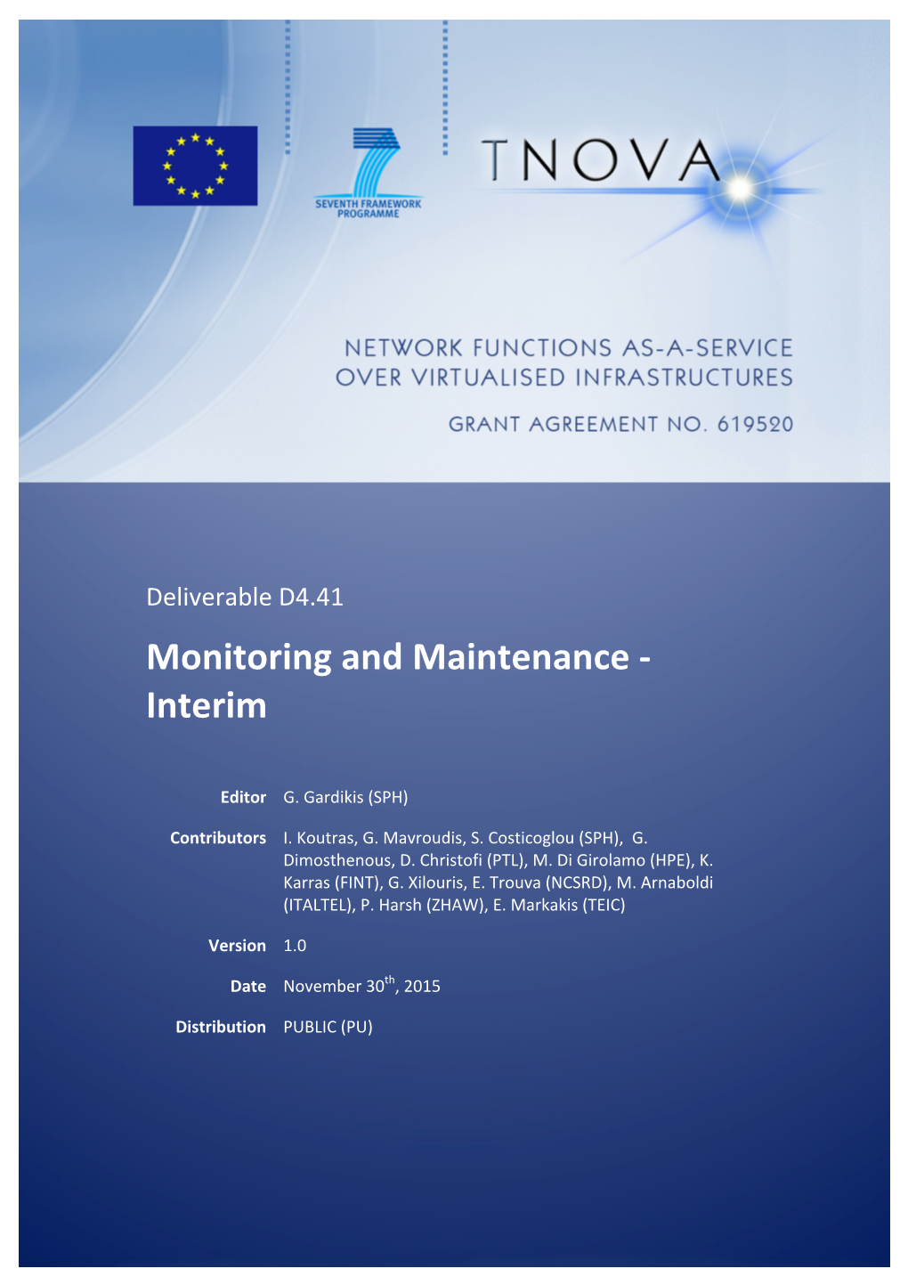 Monitoring and Maintenance