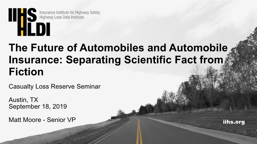 Separating Scientific Fact from Fiction Casualty Loss Reserve Seminar