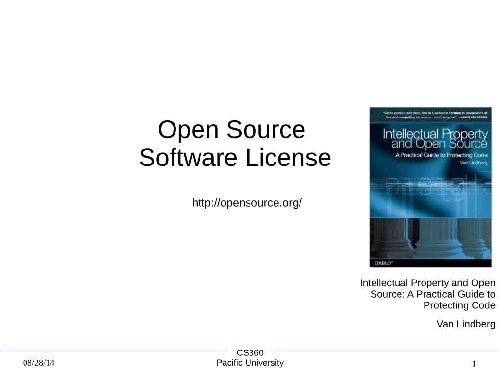 Open Source Software License