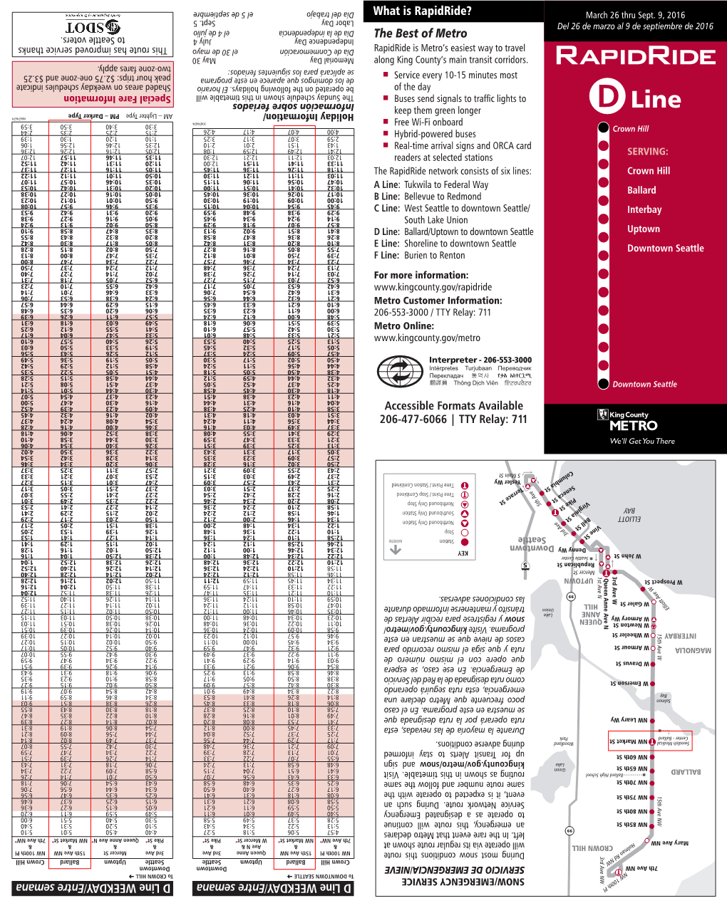 What Is Rapidride? D Line WEEKDAY /Entre Semana