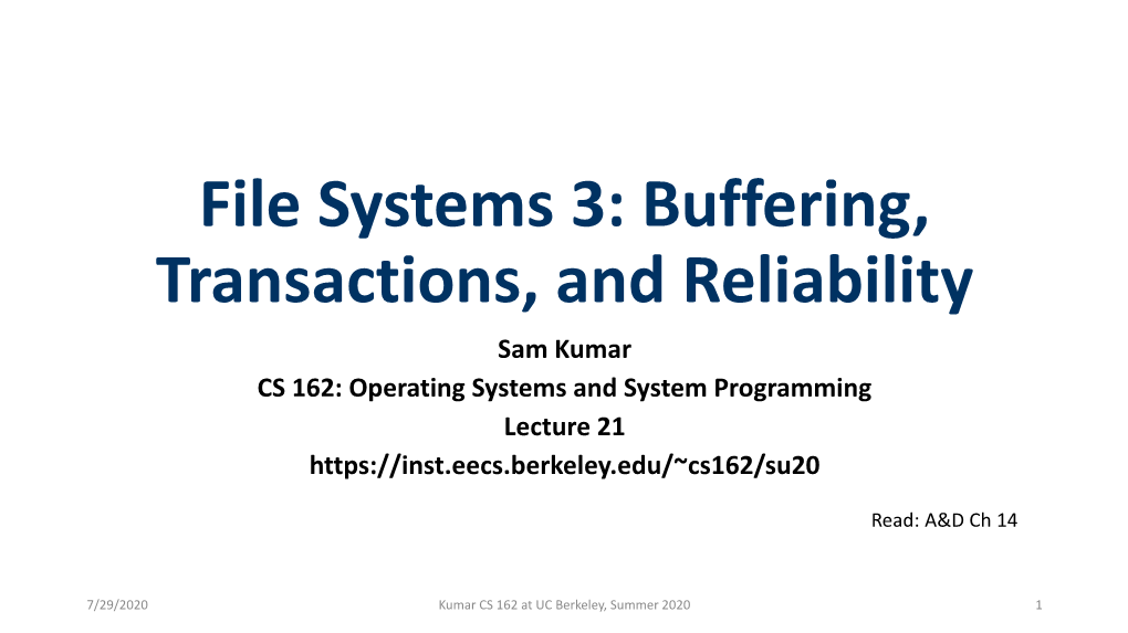 File Systems 3