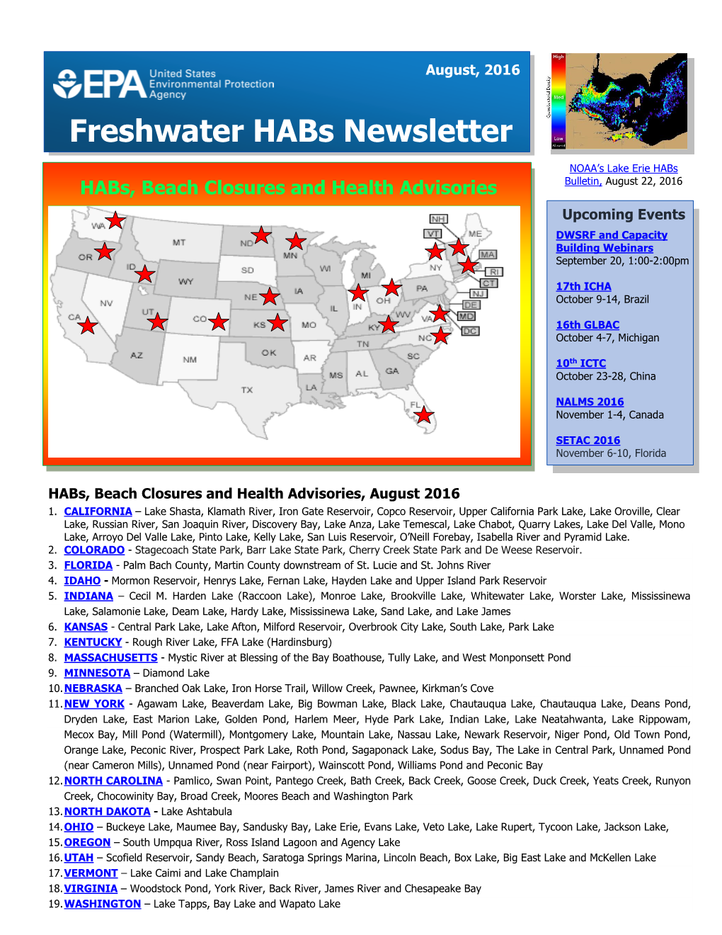 Freshwater Habs Newsletter