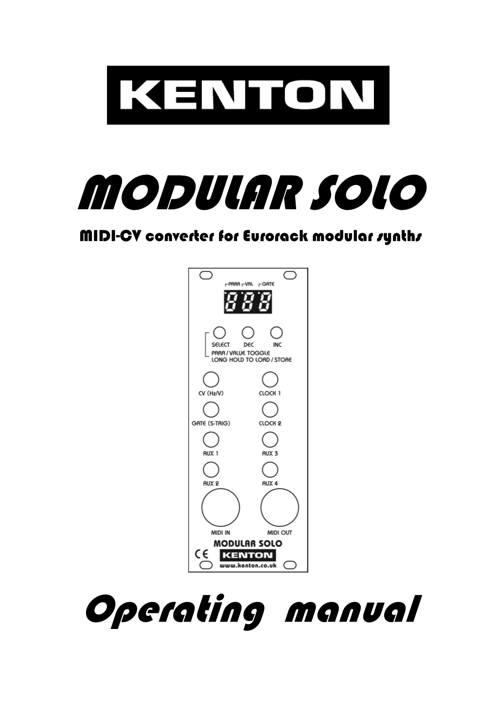 Modular-Solo Manual