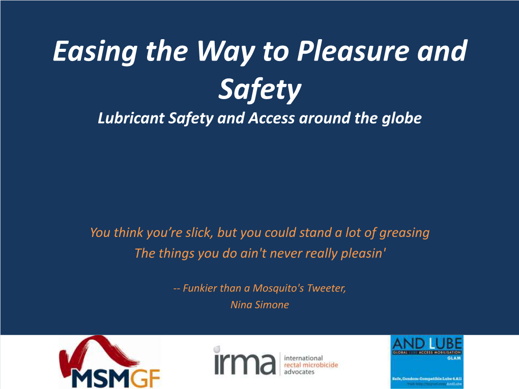 And Lube Safety Working Group