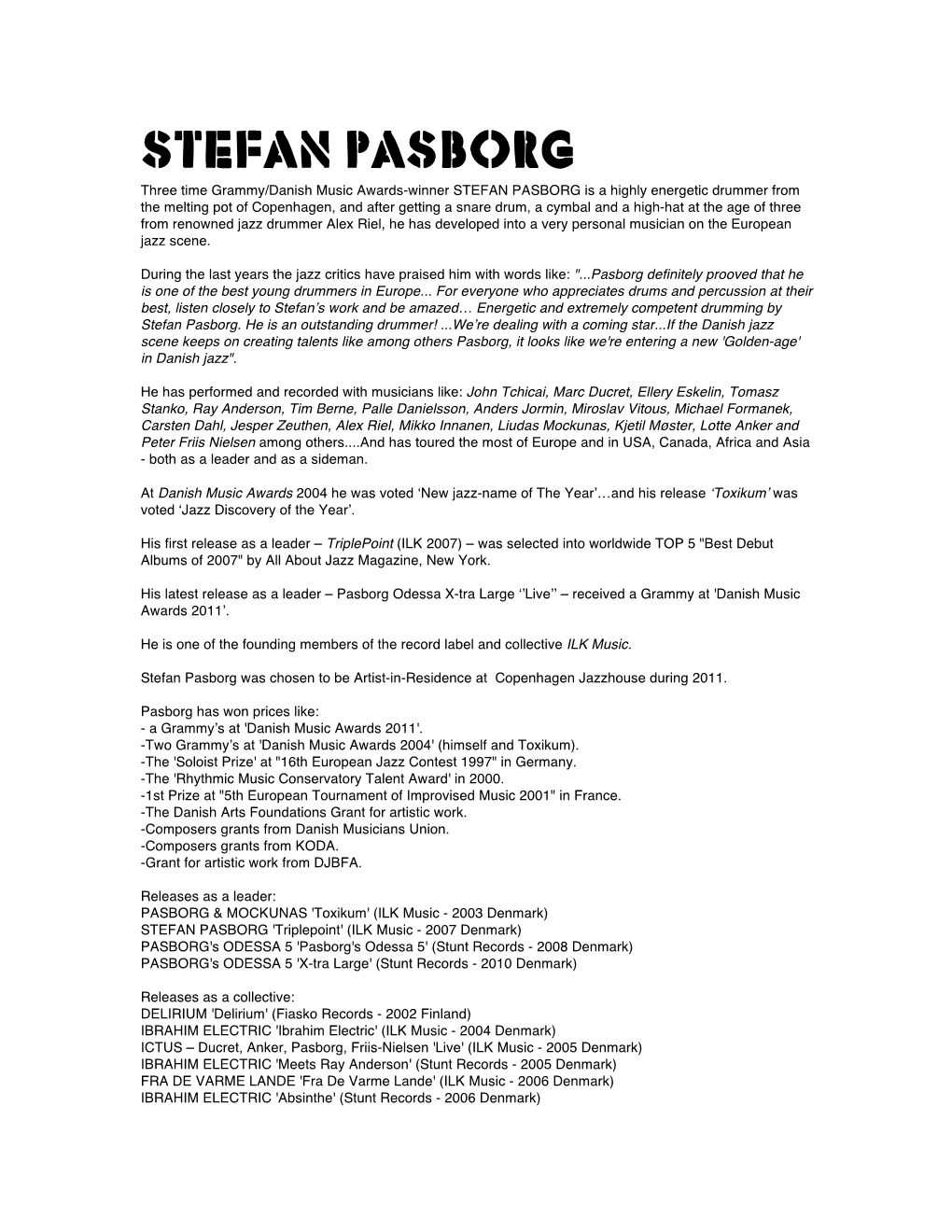 Stefan Pasborg