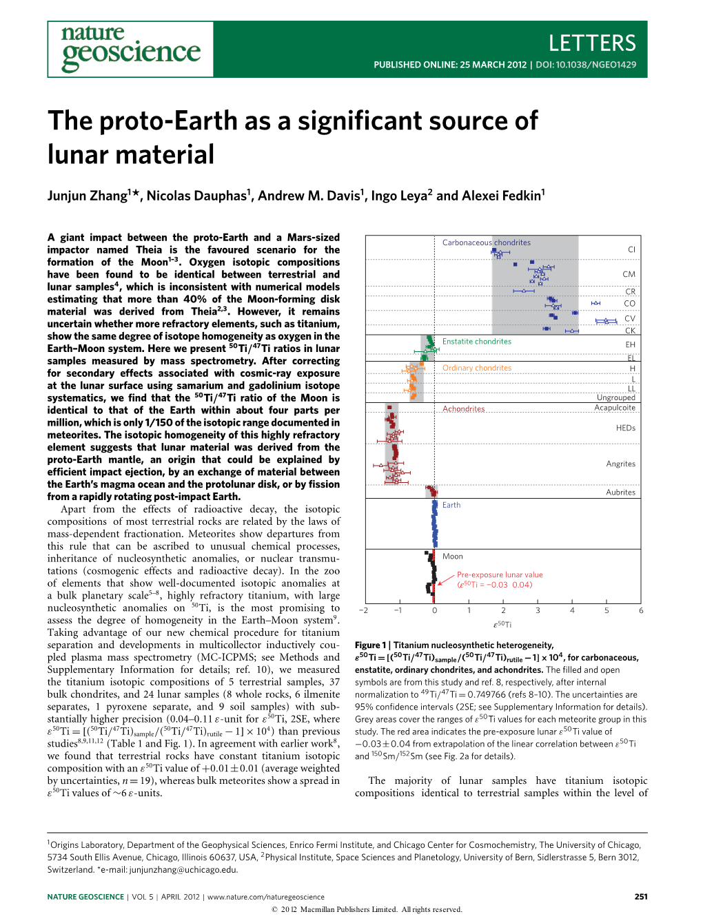 54. the Proto-Earth As a Significant Source of Lunar Material