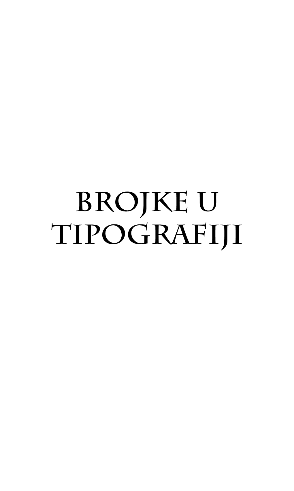 Brojke U Tipografiji