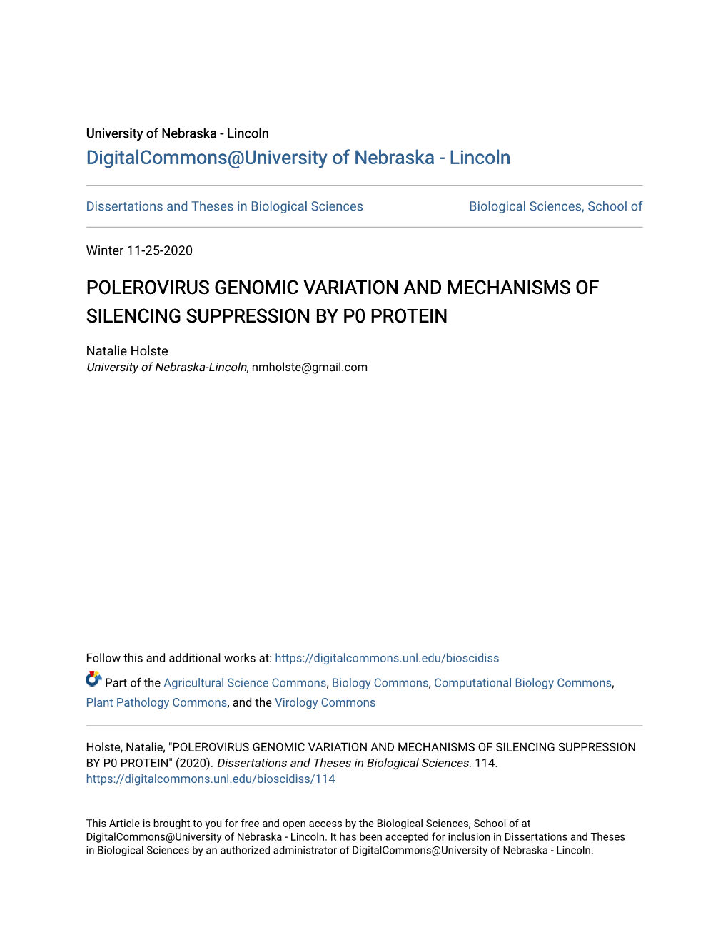 Polerovirus Genomic Variation and Mechanisms of Silencing Suppression by P0 Protein