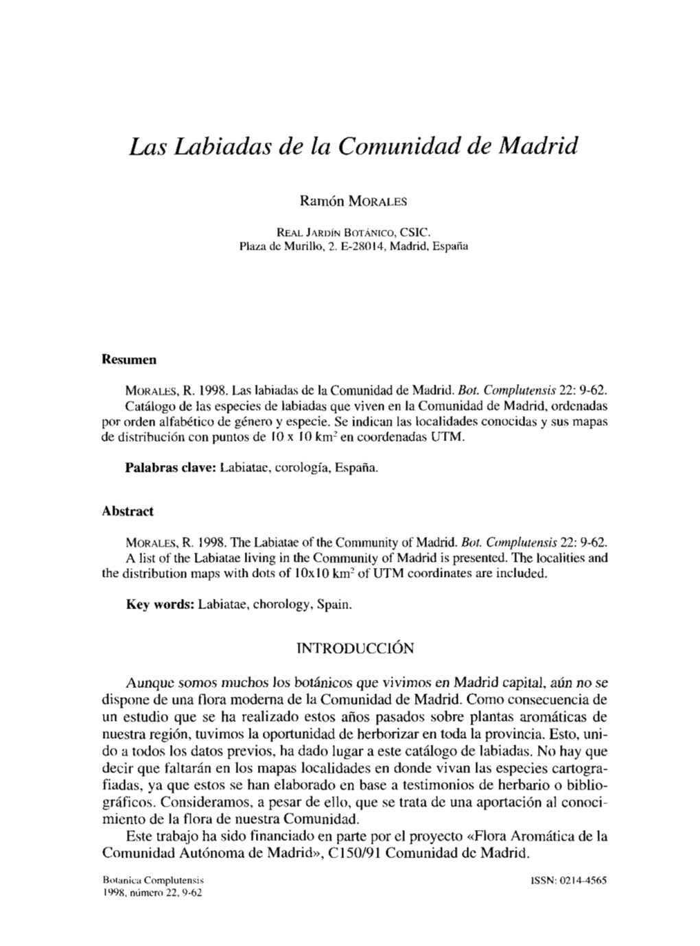 Las Labiadas De La Comunidad De Madrid