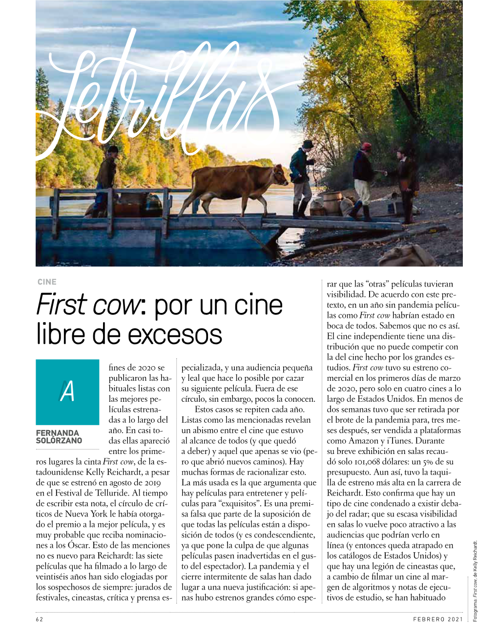 First Cow: Por Un Cine Libre De Excesos