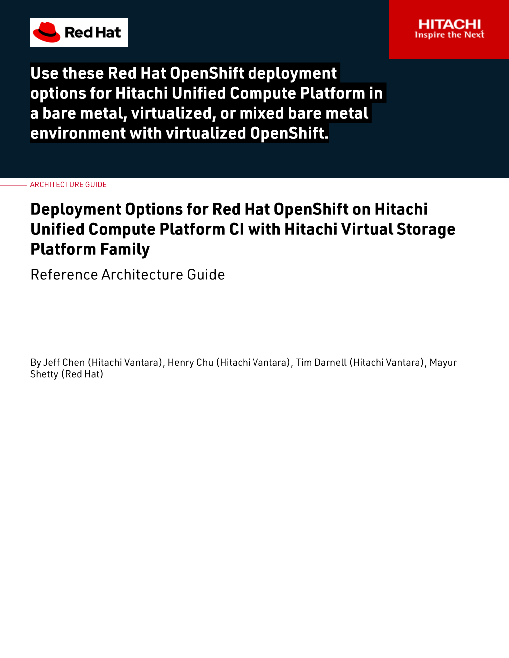 Deployment Options for Red Hat Enterprise Linux Openshift On