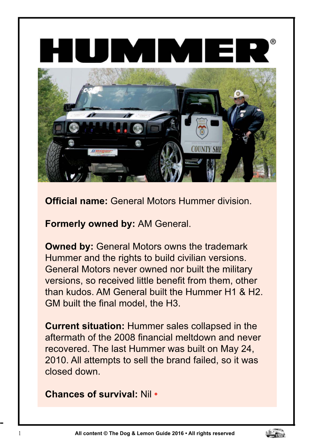 Hummer Division