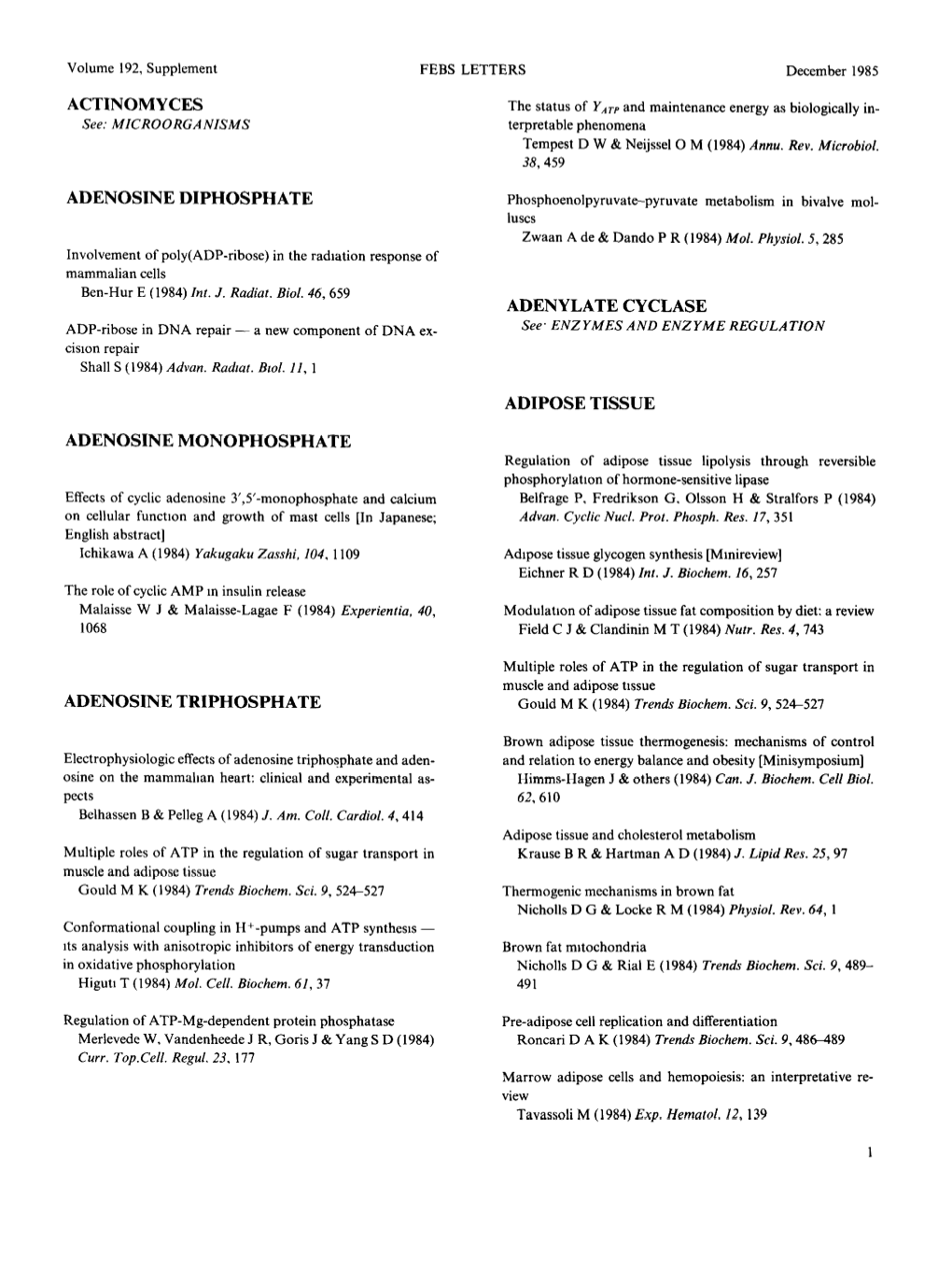 Actinomyces Adenosine Diphosphate Adenylate