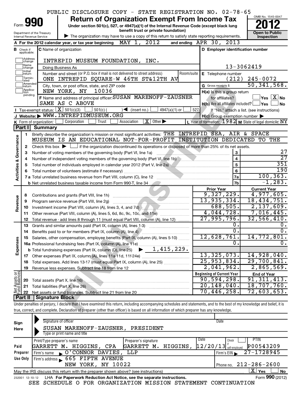 Return of Organization Exempt from Income Tax OMB No