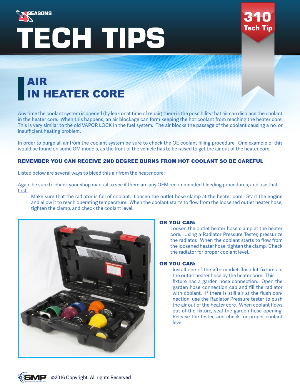 Air in Heater Core