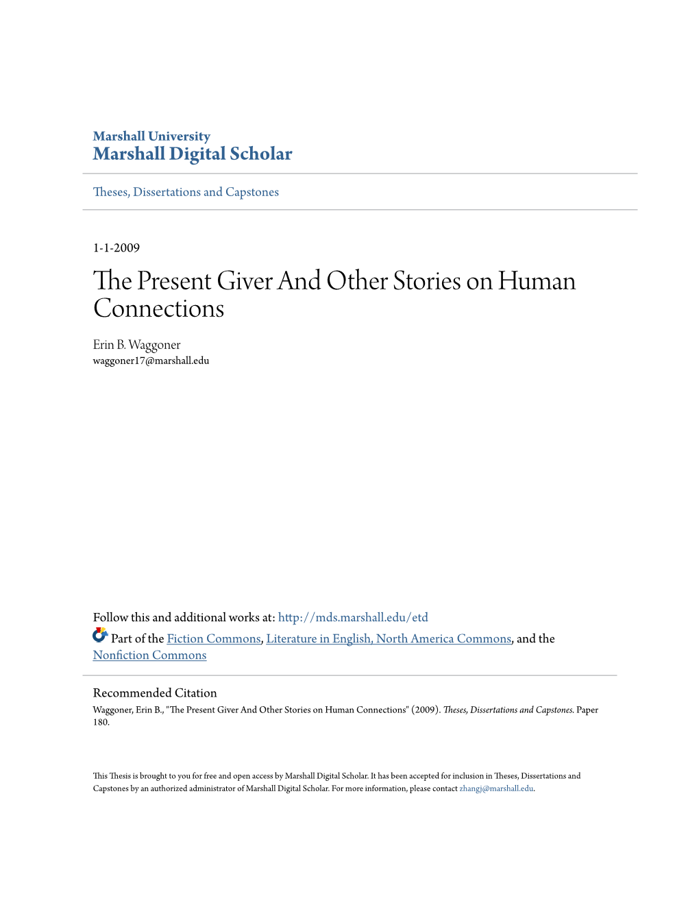The Present Giver and Other Stories on Human Connections