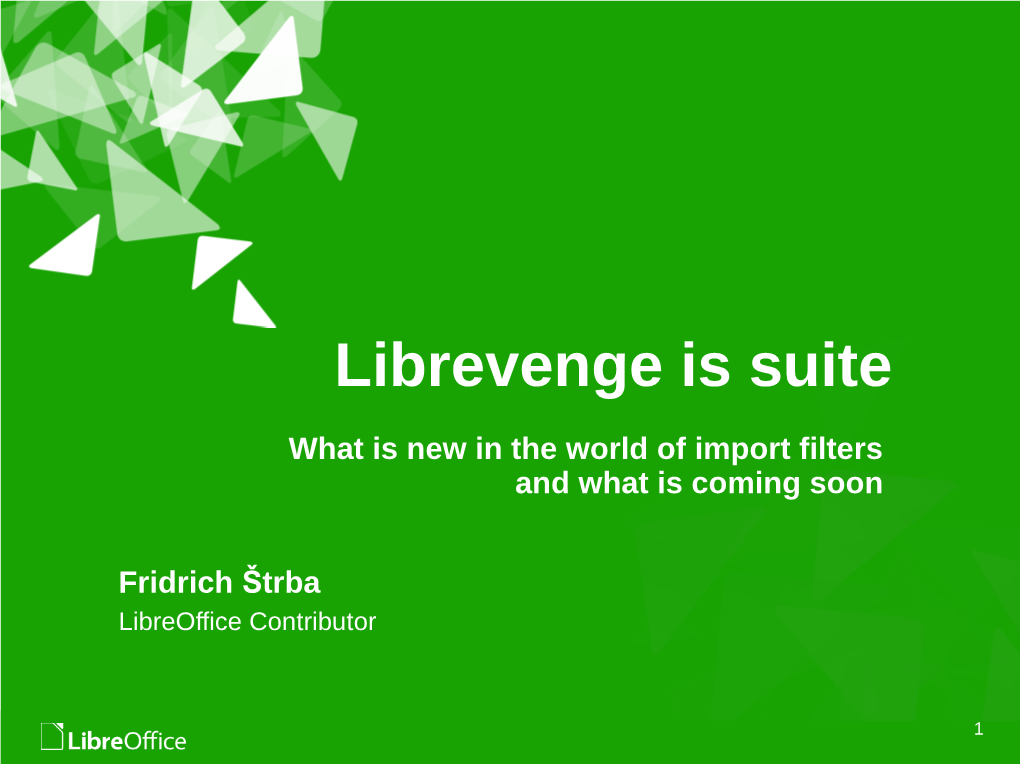 Librevenge Is Suite