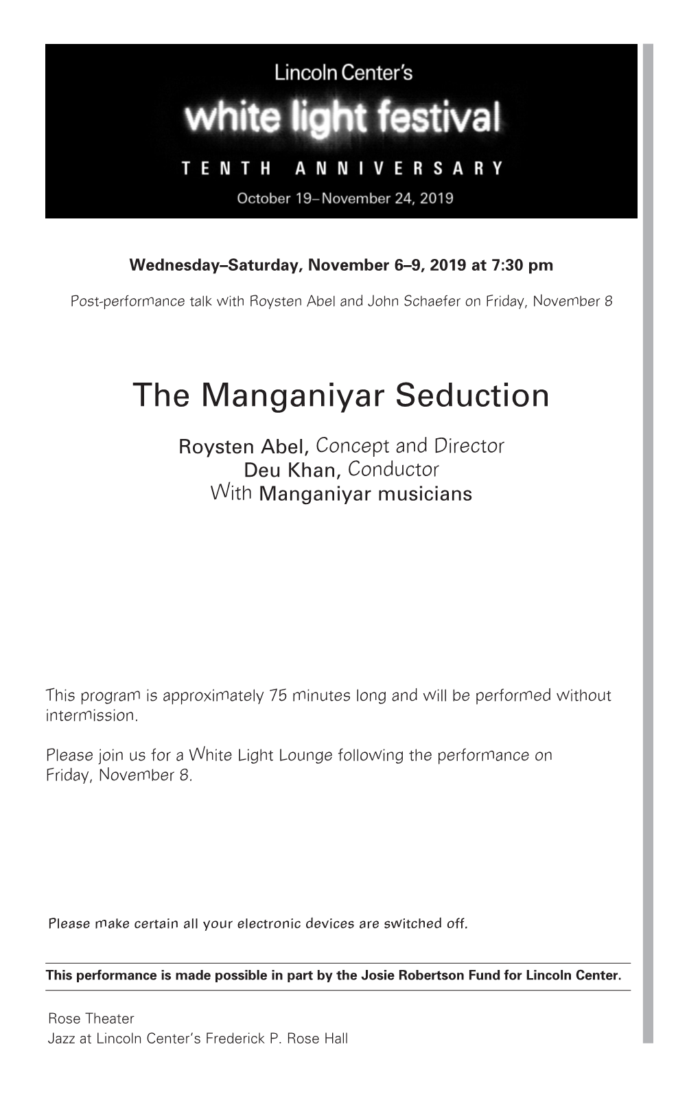 The Manganiyar Seduction
