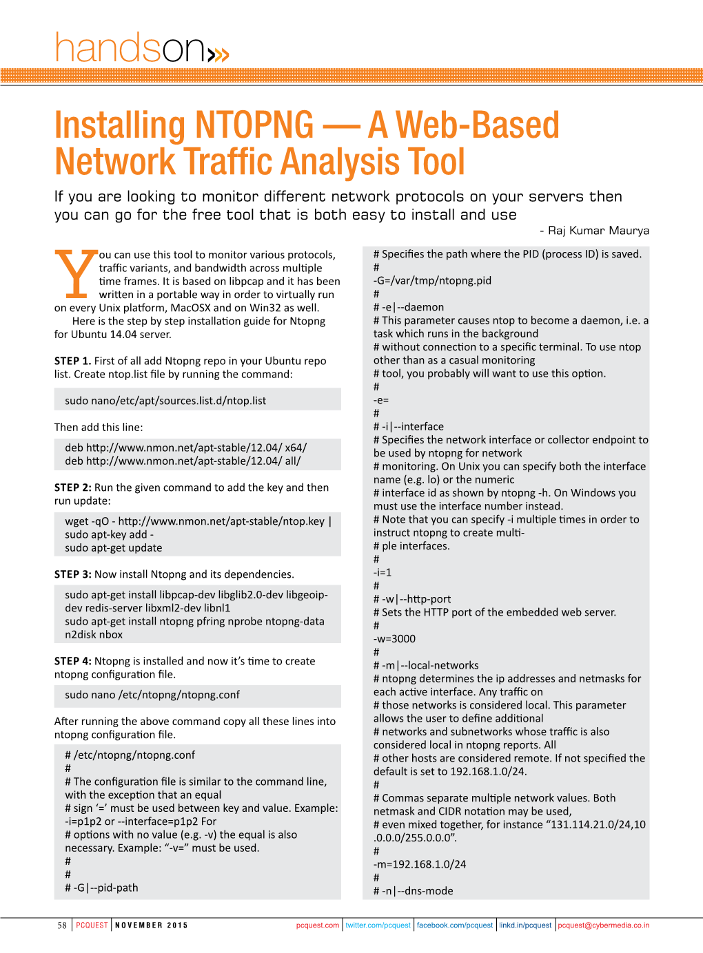 Installing NTOPNG-A Web-Based Network Traffic Analysis Tool