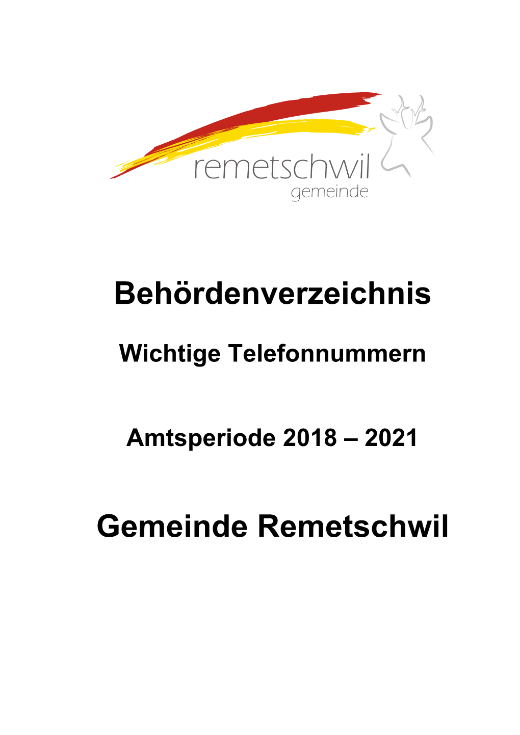 Behördenverzeichnis 2018/2021