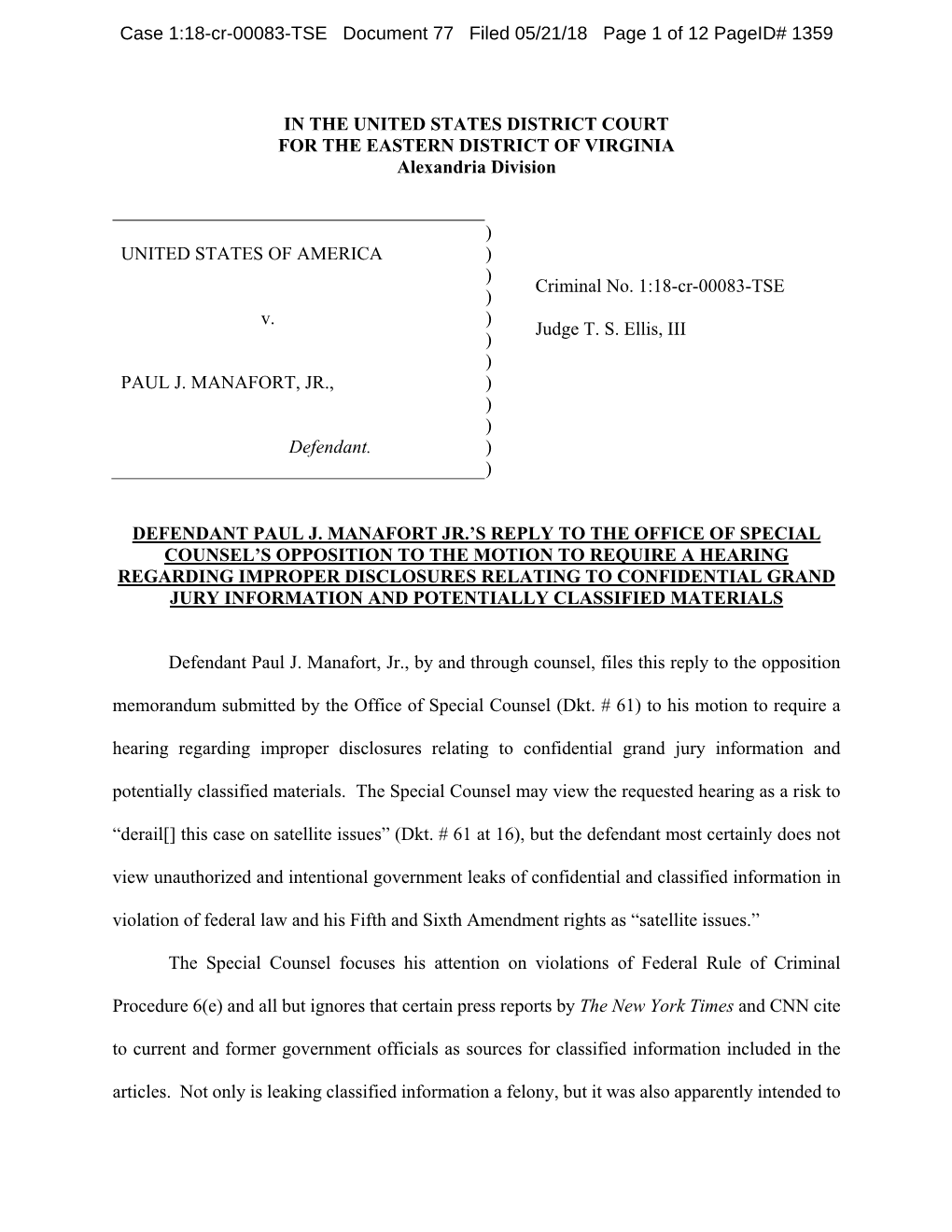 Court Filings— Especially Where the Threshold for Making a Prima Facie Showing for a Hearing Is Not Difficult.3 a Simple Google Search of “Mr