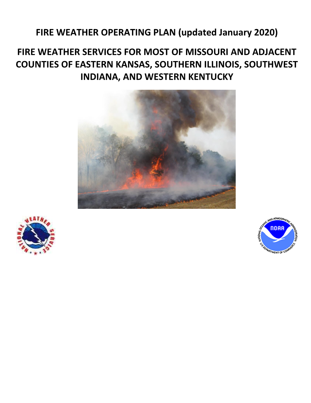 Fire Weather Operating Plan