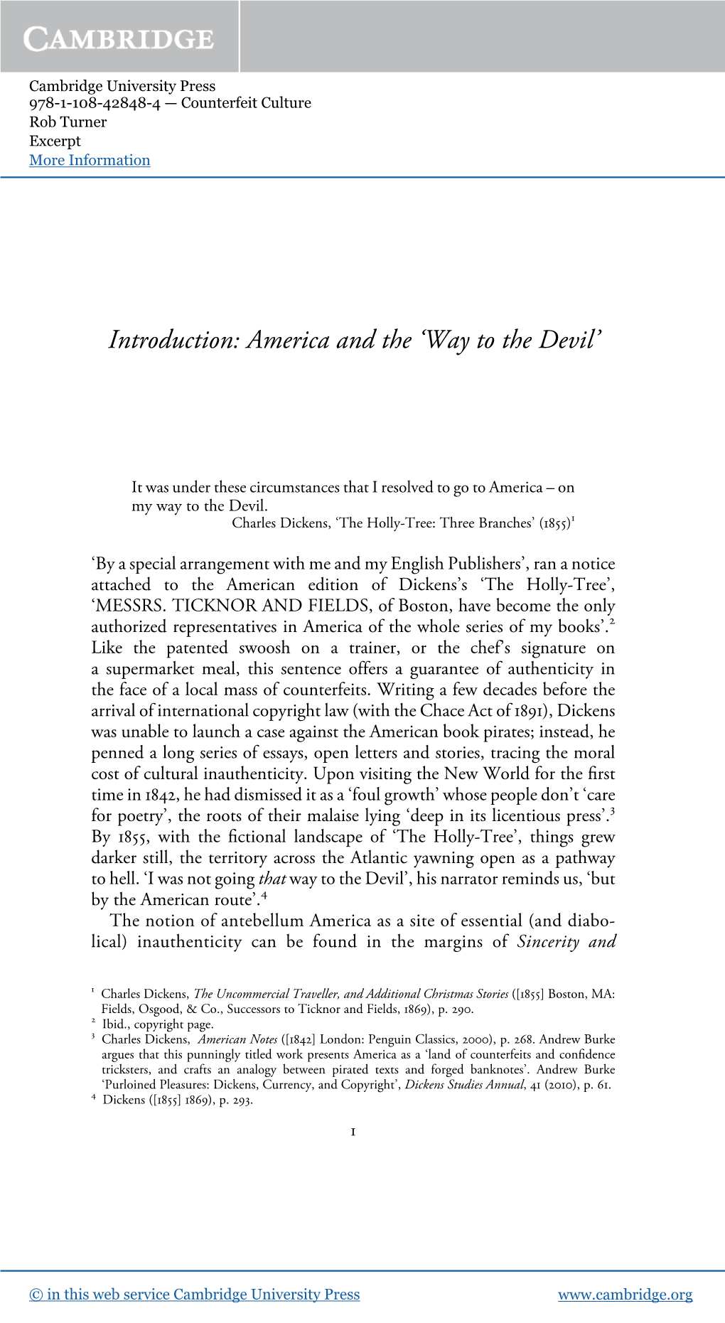 America and the 'Way to the Devil'