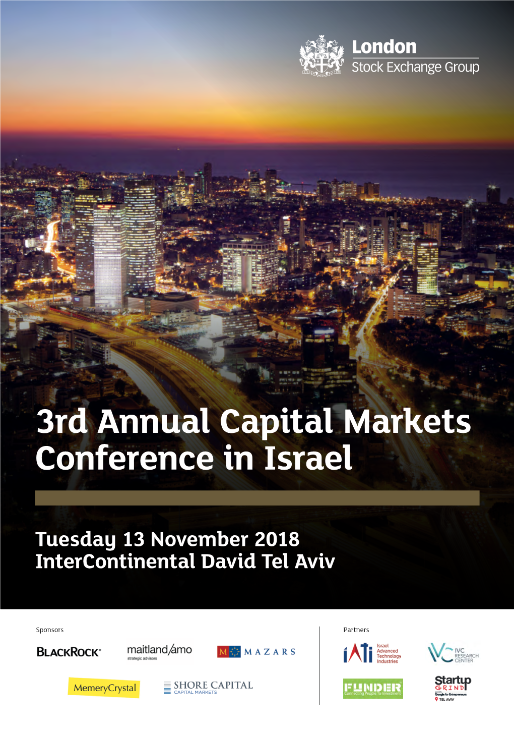 3Rd Annual Capital Markets Conference in Israel