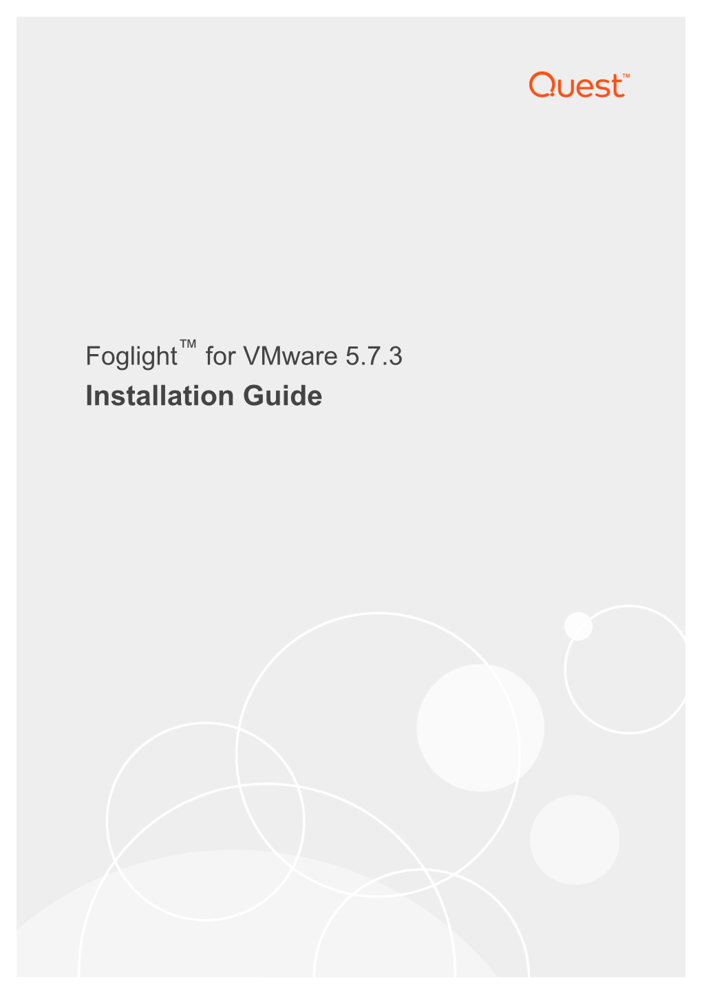 Foglight for Vmware Installation Guide