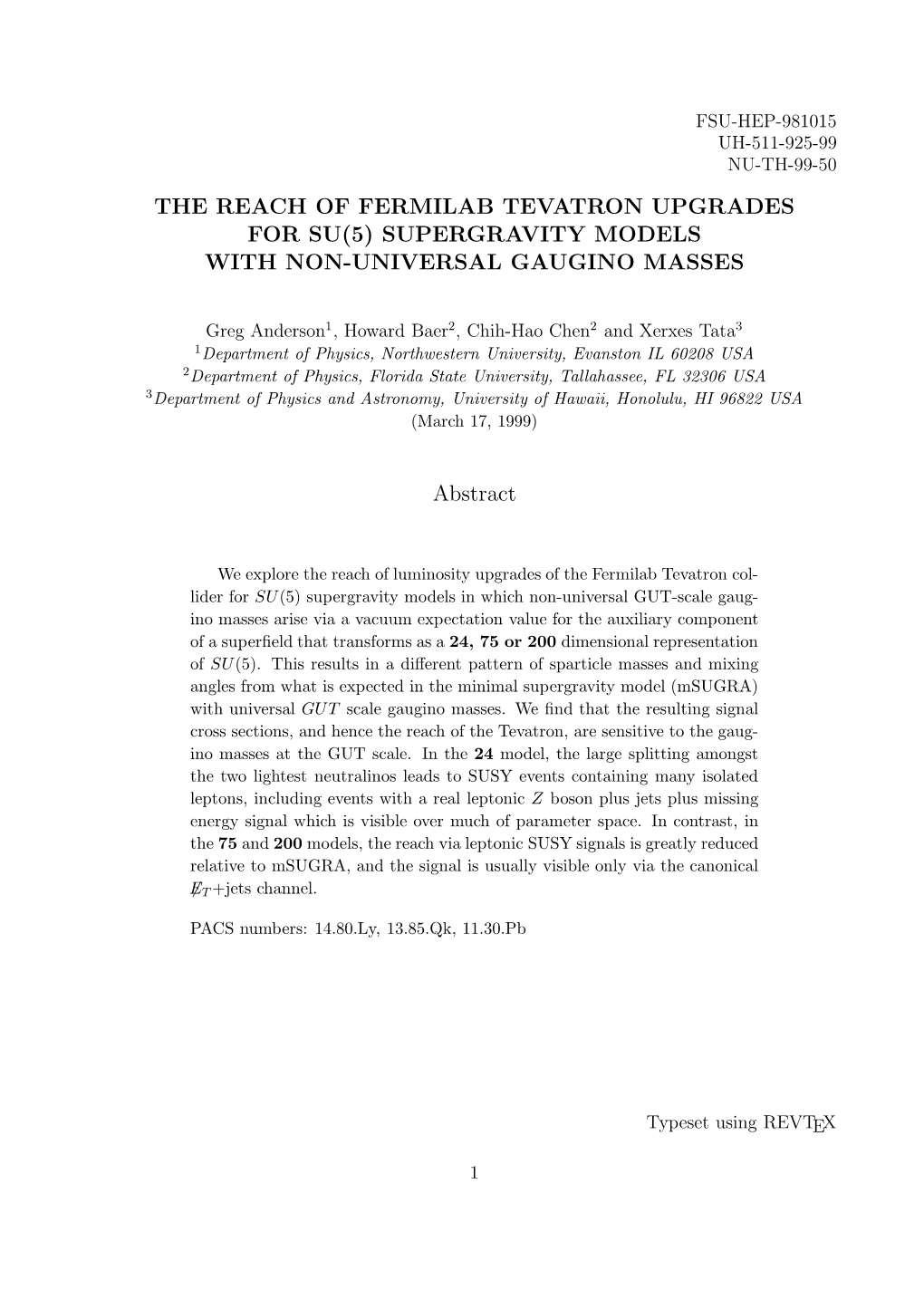 Supergravity Models with Non-Universal Gaugino Masses