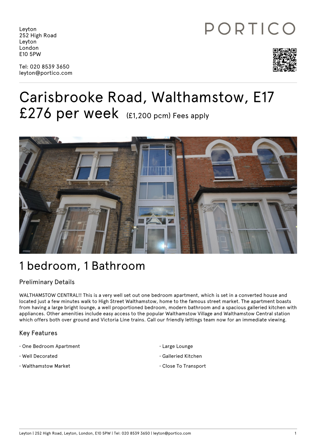 Carisbrooke Road, Walthamstow, E17