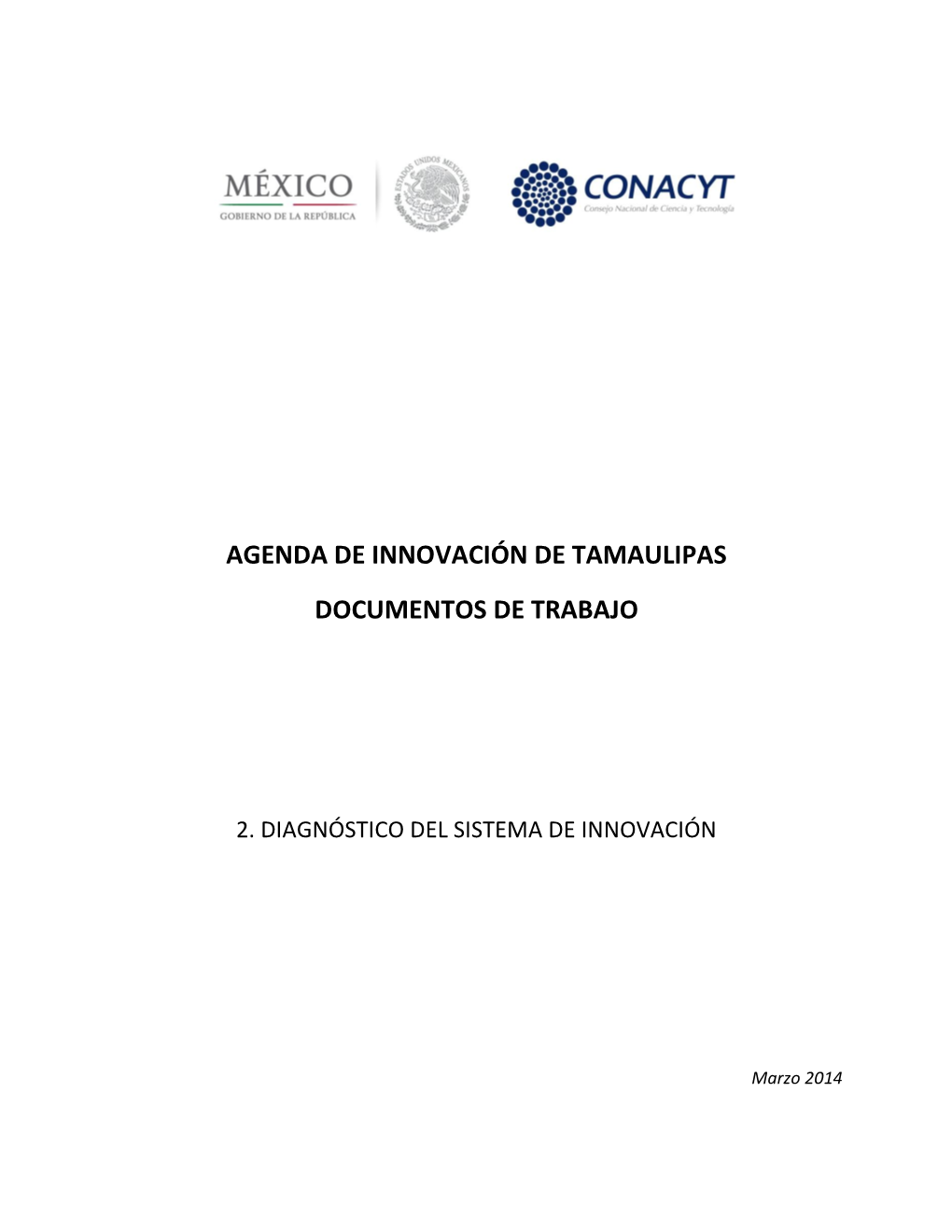 Agenda De Innovación De Tamaulipas Documentos De Trabajo