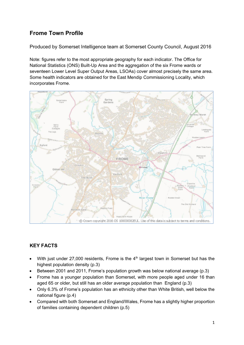 Frome Town Profile (Aug 2016)