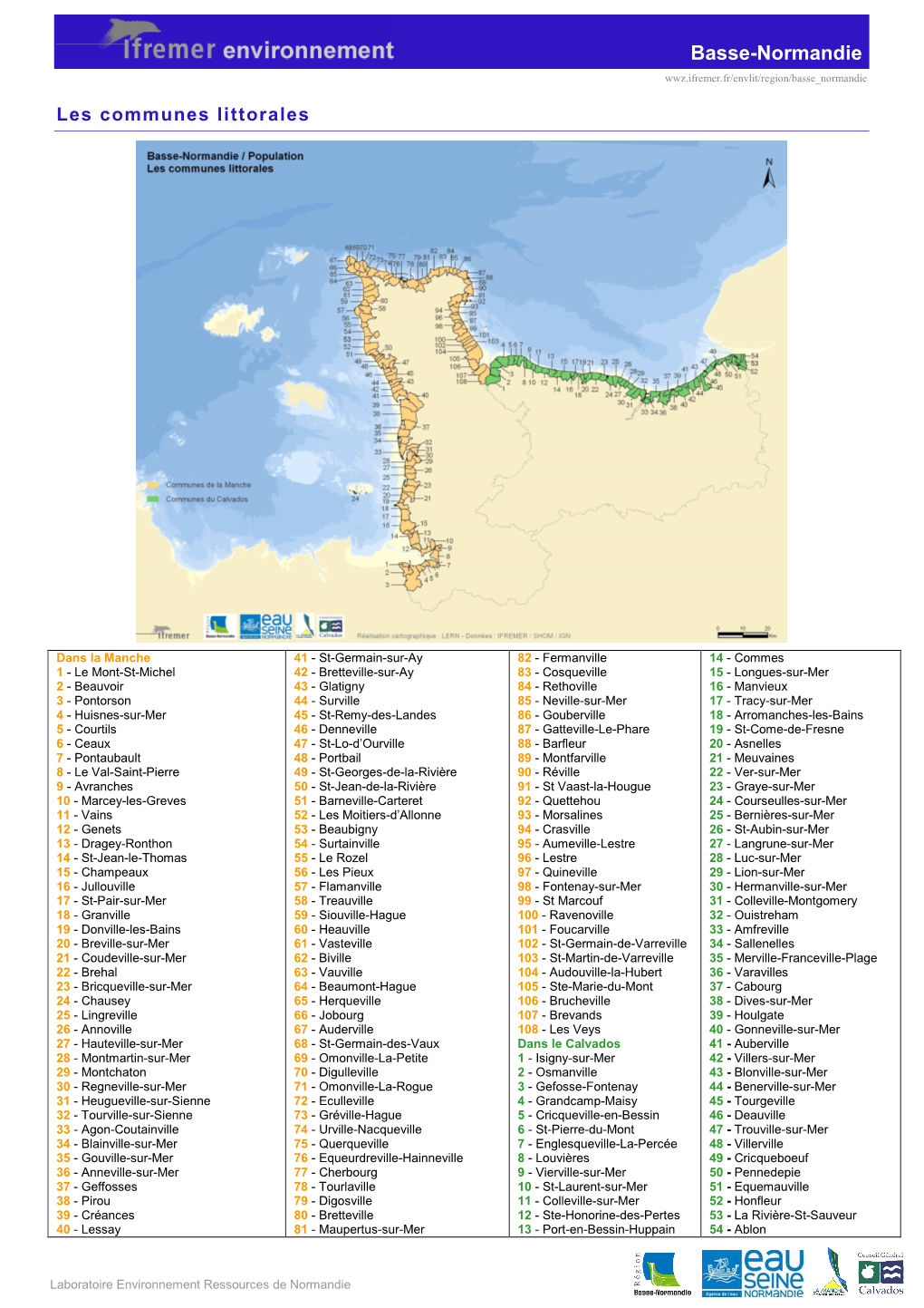 Basse-Normandie Wwz.Ifremer.Fr/Envlit/Region/Basse Normandie